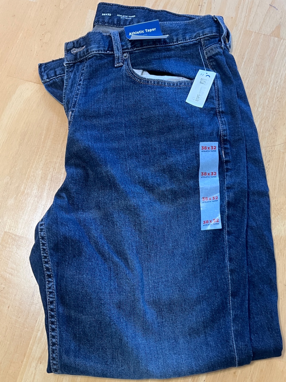 Old Navy Men's Straight Dark Blue Denim Jeans